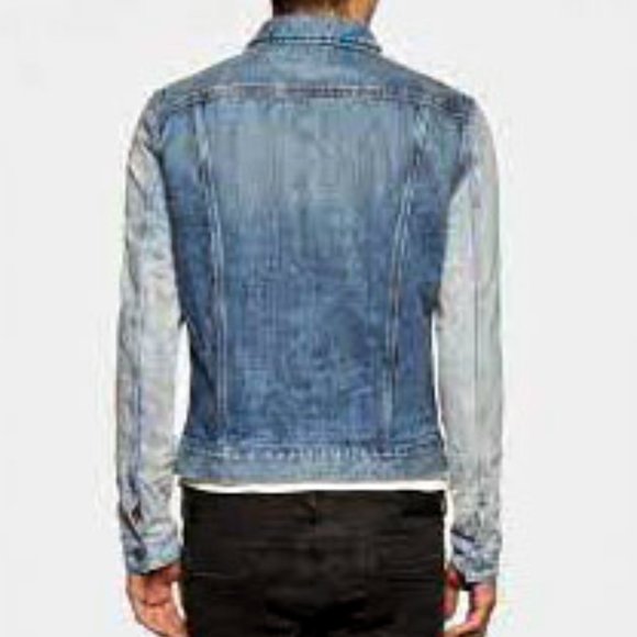 AllSaints Aya Ombe Japanese Denim JacketIndigo L